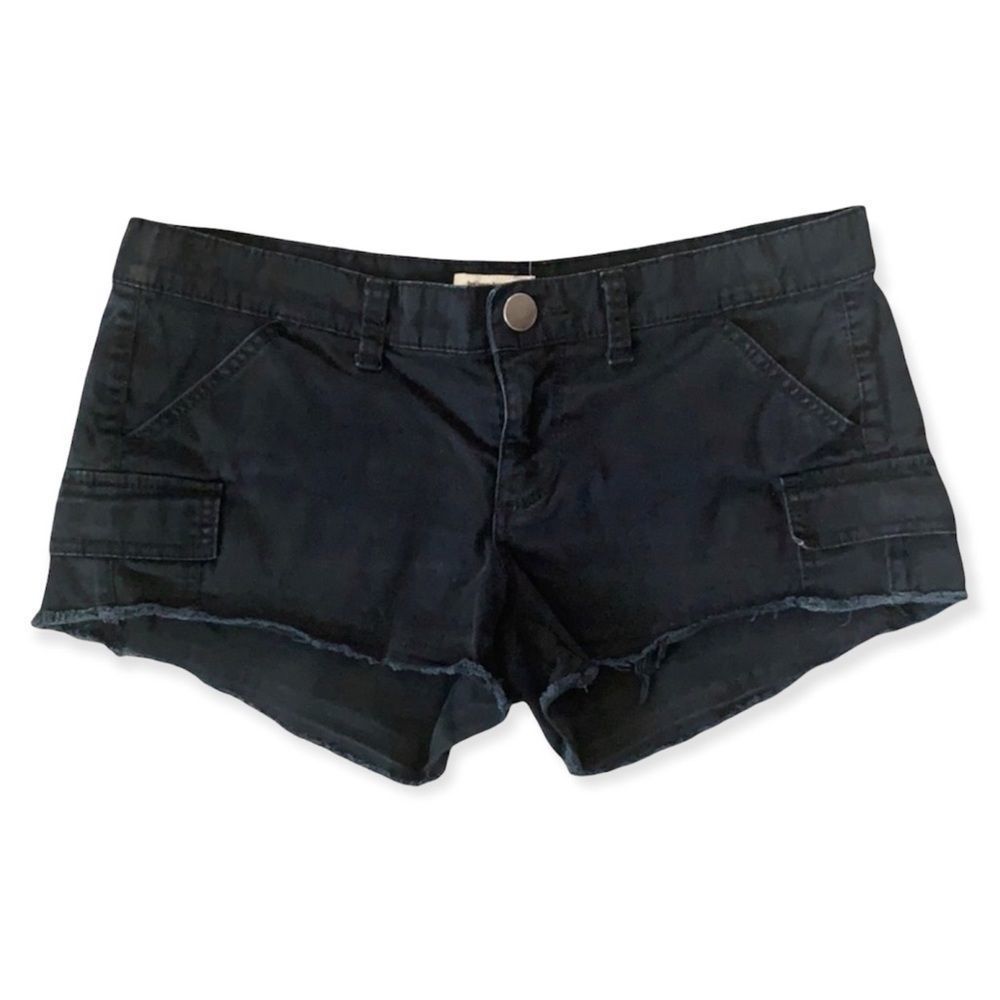 Black Mudd Cut Off Shorts Size 9